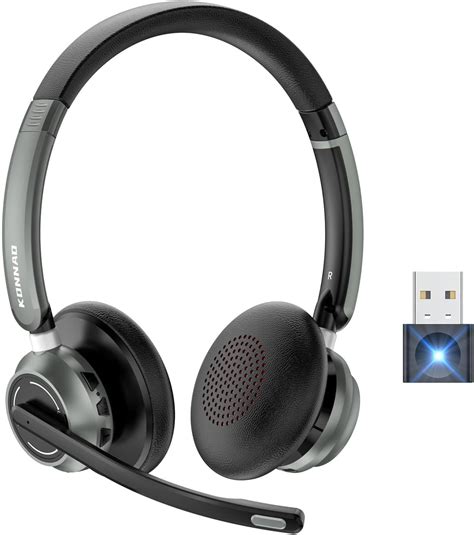 KONNAO Wireless Headset mit AI Noise Cancelling Mikrofon, V5.3 Wireless ...