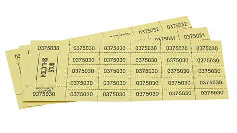 Sheet Tickets for Tricky Trays | Auction Tickets | Eventgroove