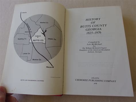 History of Butts County Georgia 1825-1976 by Lois McMichael: Near Fine