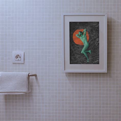 Abstract Male Body Art Nude Male Poster As Digital Wall Art Etsy