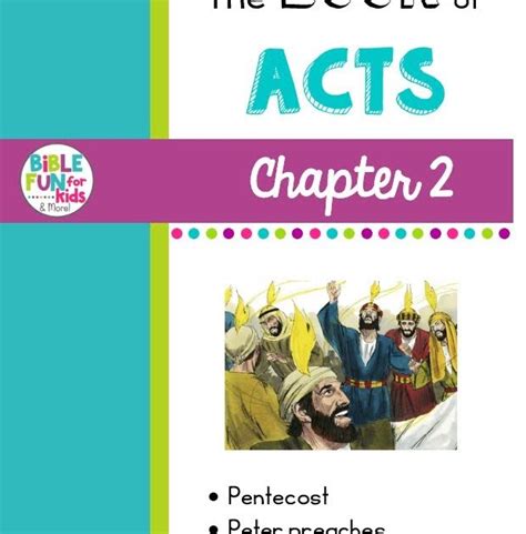 Acts Chapter 2 Bible Fun For Kids