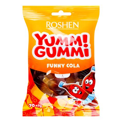 Конфеты желейные Funny Cola Yummi Gummi Roshen м/у 70г Roshen ...