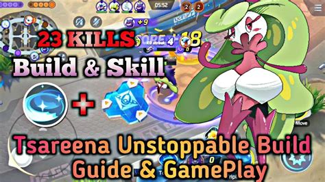 Pokémon Unite Tsareena Unstoppable Build Guide Tsareena Best Build