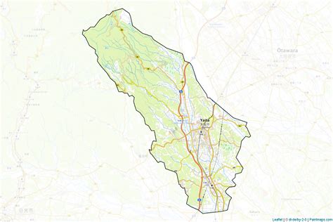 Sample Maps Of Yaita Generated With Map Cropping Masking Tool