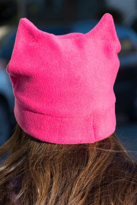 Dark Pink Pussy Hat Women S March Etsy