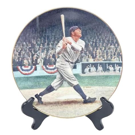 Vintage Babe Ruth The Called Shot Collector S Plate Depop