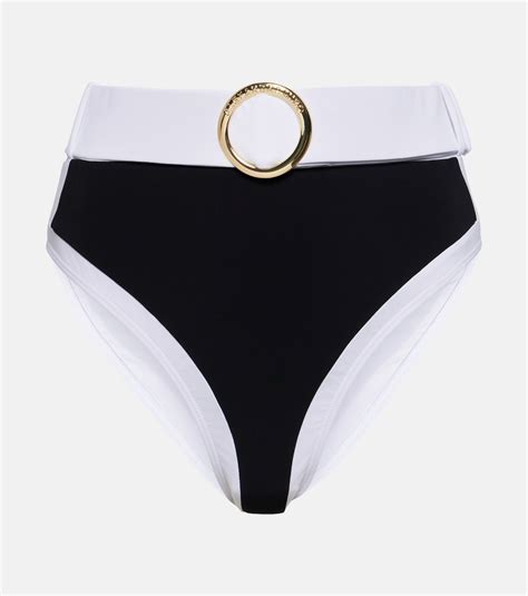 Whitney High Rise Bikini Bottoms In Black Alexandra Miro Mytheresa