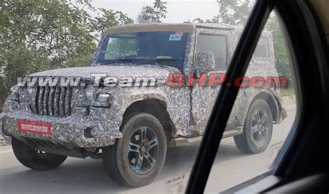 2020 Mahindra Thar Spied With New Alloy Wheels Launch At Auto Expo