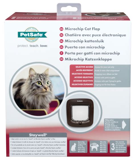 Gateira chip eletrónico Petsafe Staywell Castanho