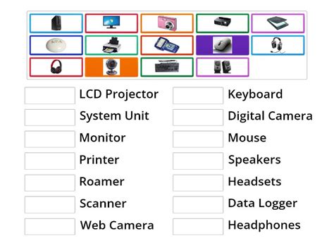 YEAR 1 - ICT - ACTIVITY 2 - Match up