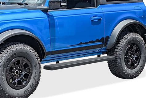 2021 2023 Ford Bronco Full Size 2Dr IStep 5 Running Boards Black