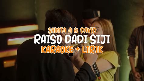 Shinta Arsita Ft David Raiso Dadi Siji Karaoke Lirik Reverse