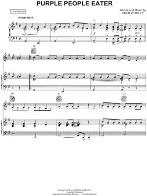 "Purple People Eater" Sheet Music - 14 Arrangements Available Instantly - Musicnotes