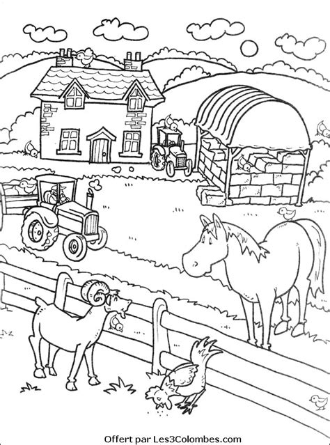 Coloriages Ferme 30 Coloriage En Ligne Gratuit Pour Enfant