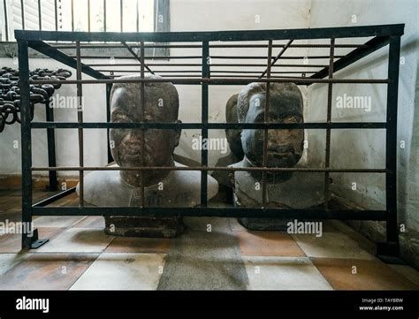 Phnom Penh, Cambodia. 18 January 2019: Prison Cell of S21 the notorious ...