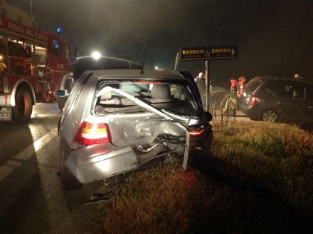 CASTELLAMONTE BAIRO Incidente Nella Nebbia Sulla Pedemontana Tre