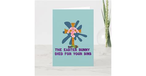 Atheist Easter Bunny Holiday Card Zazzle