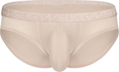 Sukrew Mens Underwear Briefs For Men Low Rise Brief Nude Beige X At Amazon Mens