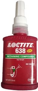 Henkel Loctite 638 Maximum Strength Retaining Compound Adhesive 50 Ml