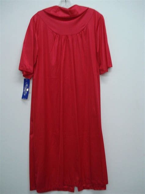 Usa Made Nancy King Lingerie Waltz Length Robe Size Medium Red L Ebay