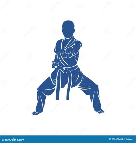 Taekwondo Design Vector Illustration Creative Taekwondo Logo Design