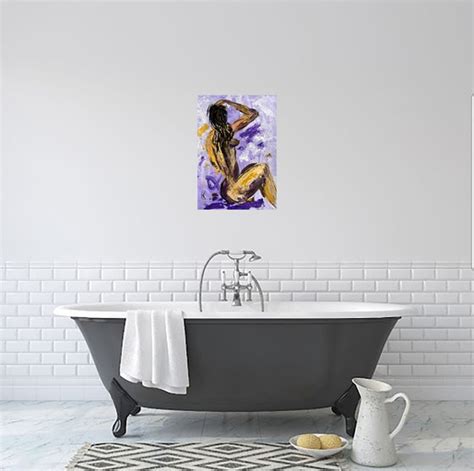 Female Nude Painting Faceless Original Art Woman Nude Acrylic Artwork Erotic Home Wall Art 12 By