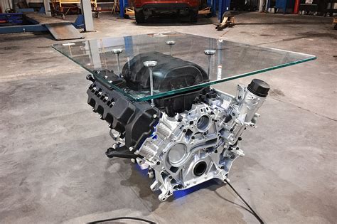 Стол из блока двигателя v8 - 88 фото