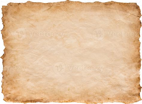 Old Parchment Paper Sheet Vintage Aged Or Texture Background 12981806 PNG