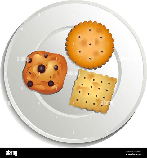 Rectangular Biscuits Stock Vector Images Alamy