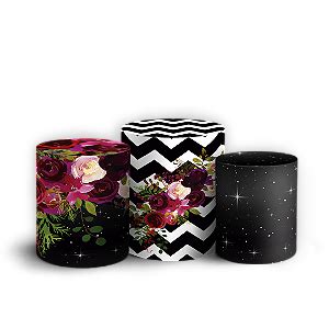 Trio Cilindro Cha De Lingerie Sublimado 3D Sublistamps Sublimação