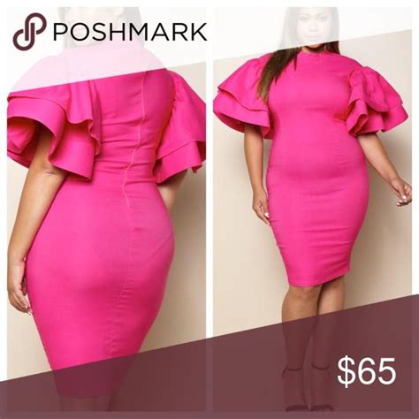 Beautiful Hot Pink Midi Dress Hot Pink Midi Dress Dress Midi Dress