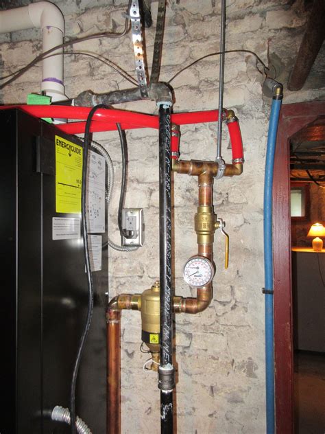 Amateur Diy Hot Water Boiler Install On Old Gravity System With Steam Boiler Attached Long