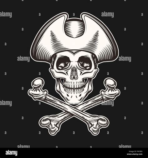 Pirate Skull With Hat Tattoo