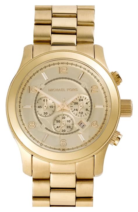 Michael Kors Large Runway Chronograph Bracelet Watch 45mm Nordstrom