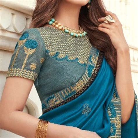 Blue Normal Office Saree Jacket Design Sri Lanka Saree Jacket Buy