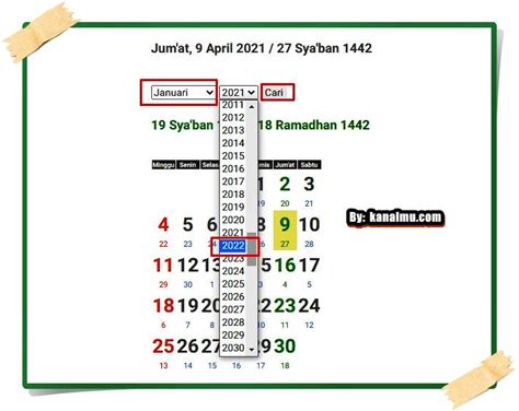 Kalender Hijriyah Islam Online Hari Ini Tahun 2021 Lengkap Dengan ...