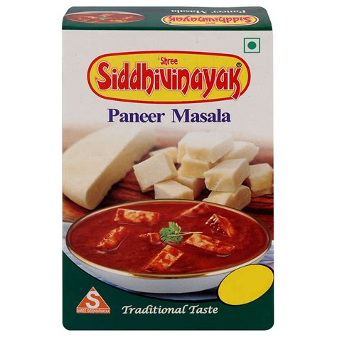 Shree Siddhivinayak Tasty Paneer Masala Packaging Type Packets