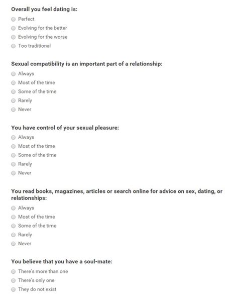 Relationship Questionnaire