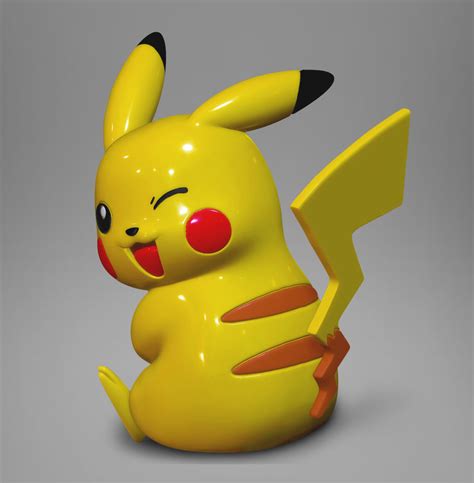 Pikachu Winking For 3d Printing 3d Model 3d Printable Cgtrader