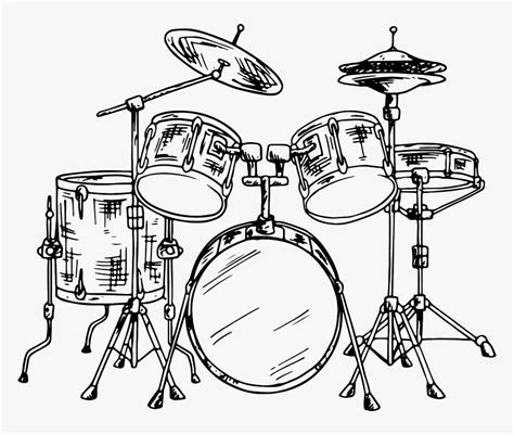 Drum Set Drawing Bilscreen