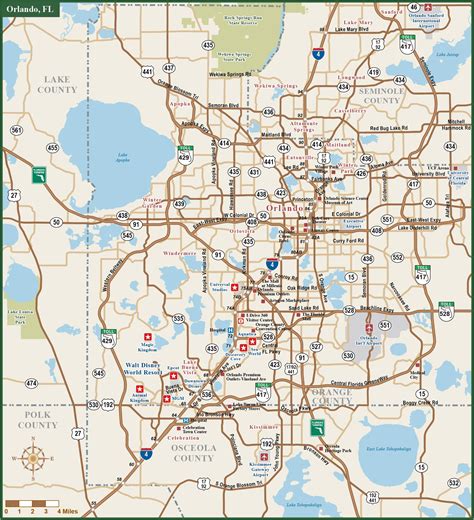Orlando Florida County Map