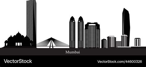 Mumbai city skyline Royalty Free Vector Image - VectorStock