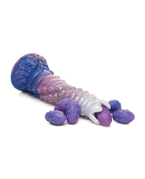 Creature Cocks Tenta Queen Ovipositor Silicone Dildo W Eggs Multi