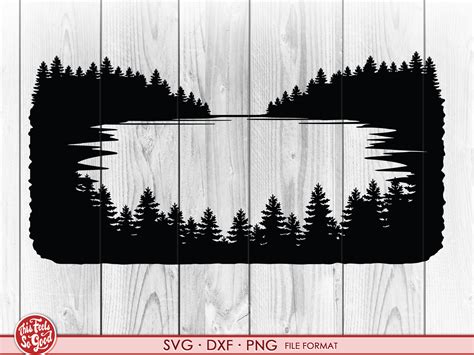 Pine Trees Svg Forest Silhouette Svg Camping Sign Svg Etsy