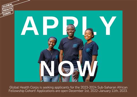 Global Health Corps Africa Fellowship 2023 2024 Stipend Available