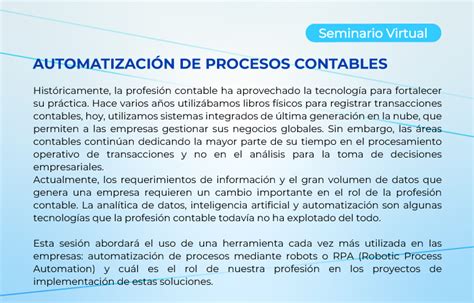 Automatizaci N De Procesos Contables Ramcorit