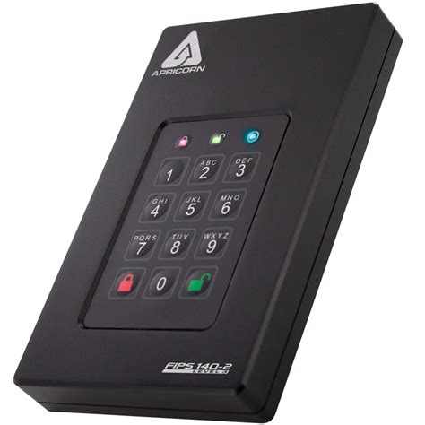 Apricorn Aegis Fortress L3 FIPS 140-3 Level 3 Rugged Encrypted SSD — 512GB (USBA) (ASSD-3PL-512GB-USBA)