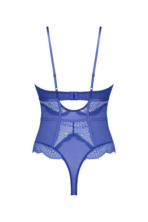 Hunkemöller stringbody Jody blauw | wehkamp