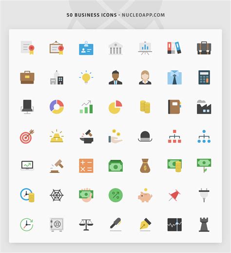 Business Icon Set 185545 Free Icons Library