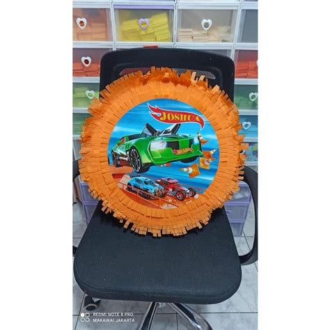 Jual Pinata Bulat Hot Wheels Diameter Cm Bisa Custom Gambar Shopee Indonesia